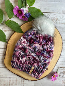LUXURY*ADULT- Hand Dyed Merino Wool Knit Hat - Veela Beanie