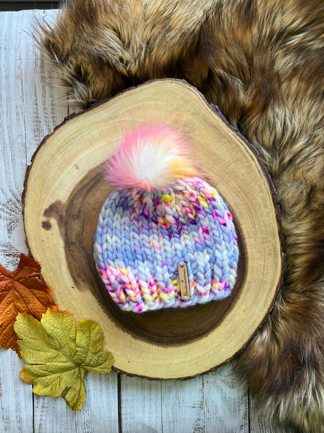 LUXURY*3-6 MONTHS - 100% Wool Knit Hat