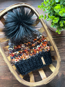 LUXURY*ADULT- Hand-Dyed 100% Merino Wool Knit Hat- Riverlands Beanie