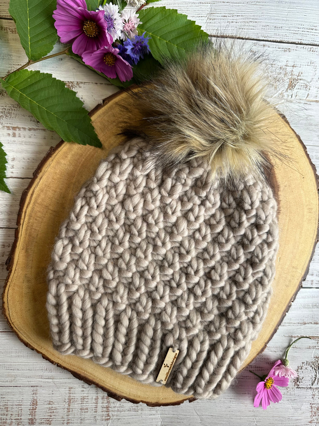 LUXURY*ADULT- Hand-Dyed 100% Merino Wool Knit Hat- Riverlands Beanie