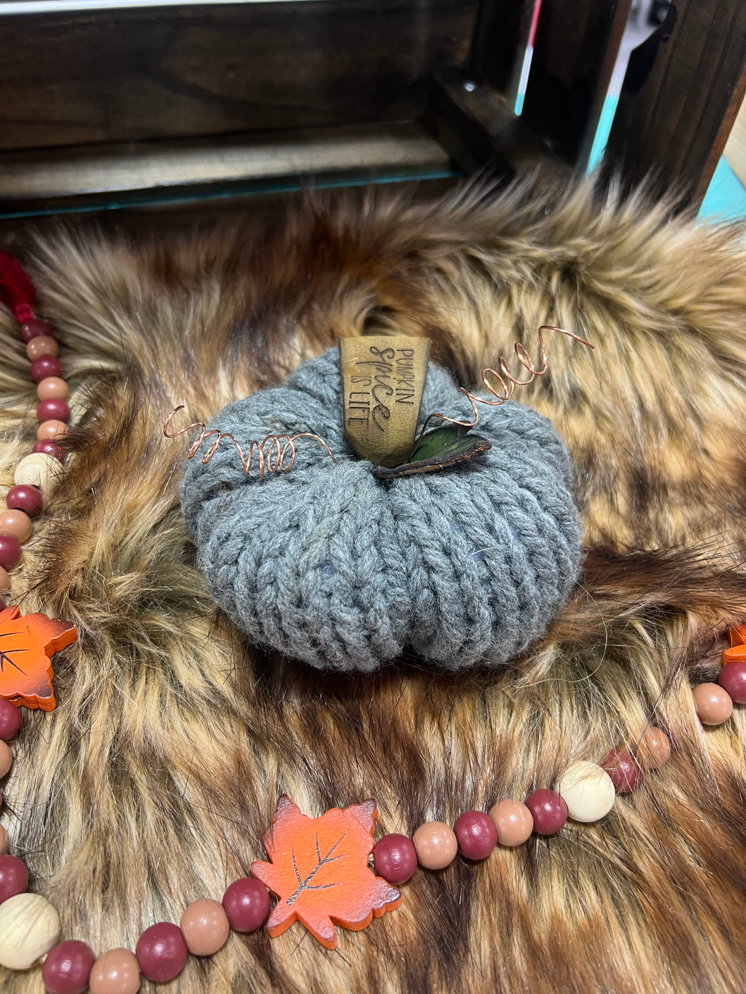 Knit Pumpkin - Small