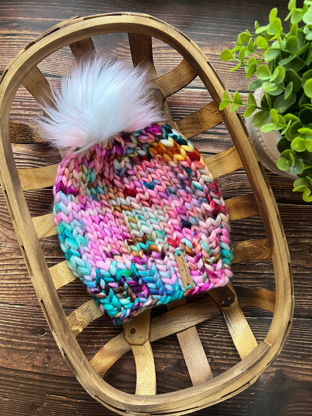 LUXURY*Child- Hand-Dyed 100% Wool Knit Hat