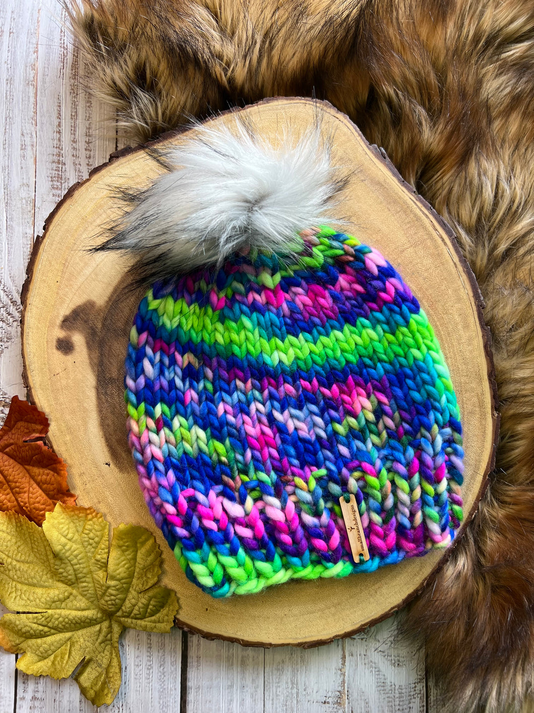 LUXURY*Child- Hand-Dyed 100% Wool Knit Hat