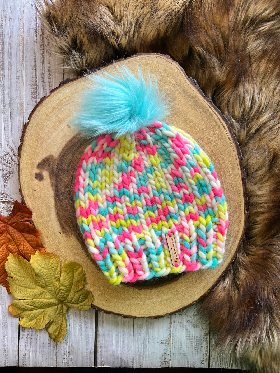 LUXURY-Toddler Hand-Dyed 100% Wool Knit Hat