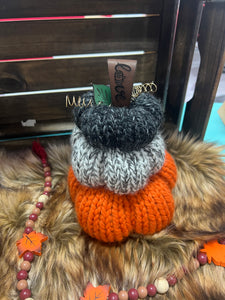Knit Pumpkin Tower