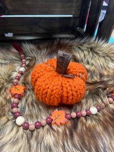 Knit Pumpkin - Small
