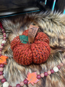 Knit Pumpkin - Small