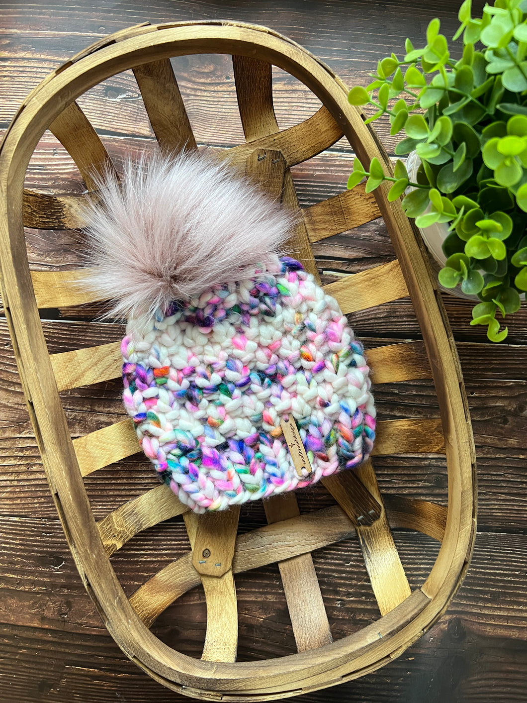 LUXURY*6-12 MONTHS - 100% Wool Knit Hat