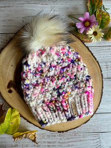 LUXURY*ADULT- Hand-Dyed 100% Merino Wool Knit Hat- Riverlands Beanie
