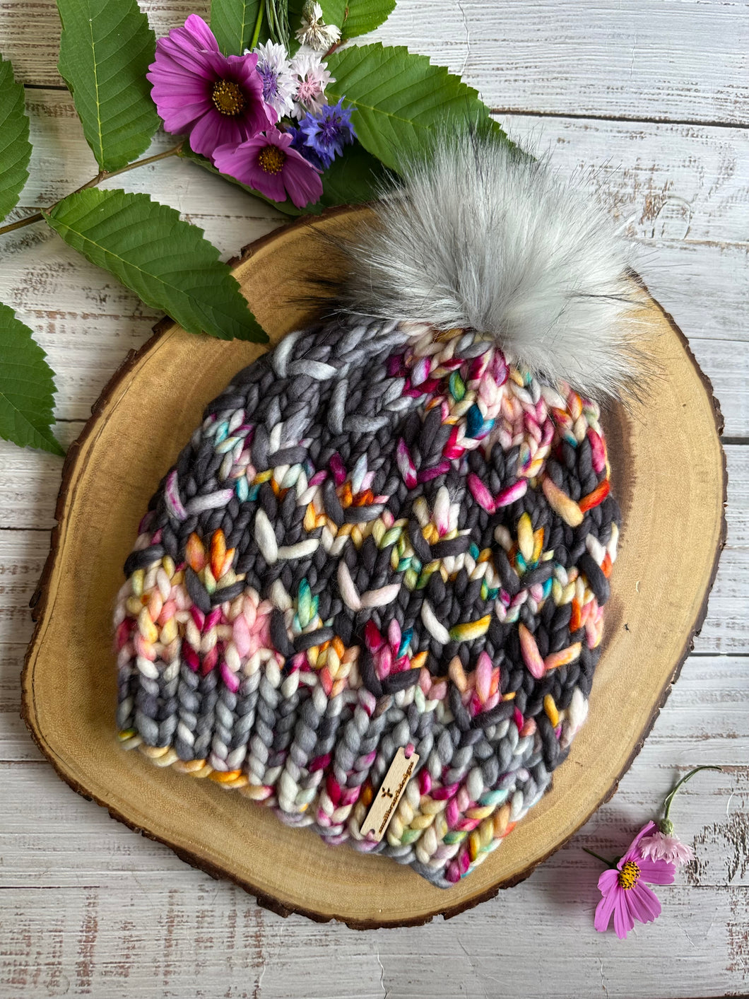 LUXURY*ADULT - Hand Dyed 100% Merino Wool Knit Hat - Pomona Beanie