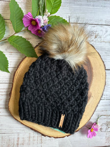 LUXURY*ADULT- Hand-Dyed 100% Merino Wool Knit Hat- Riverlands Beanie