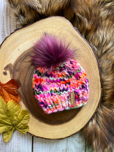 LUXURY*3-6 MONTHS - 100% Wool Knit Hat