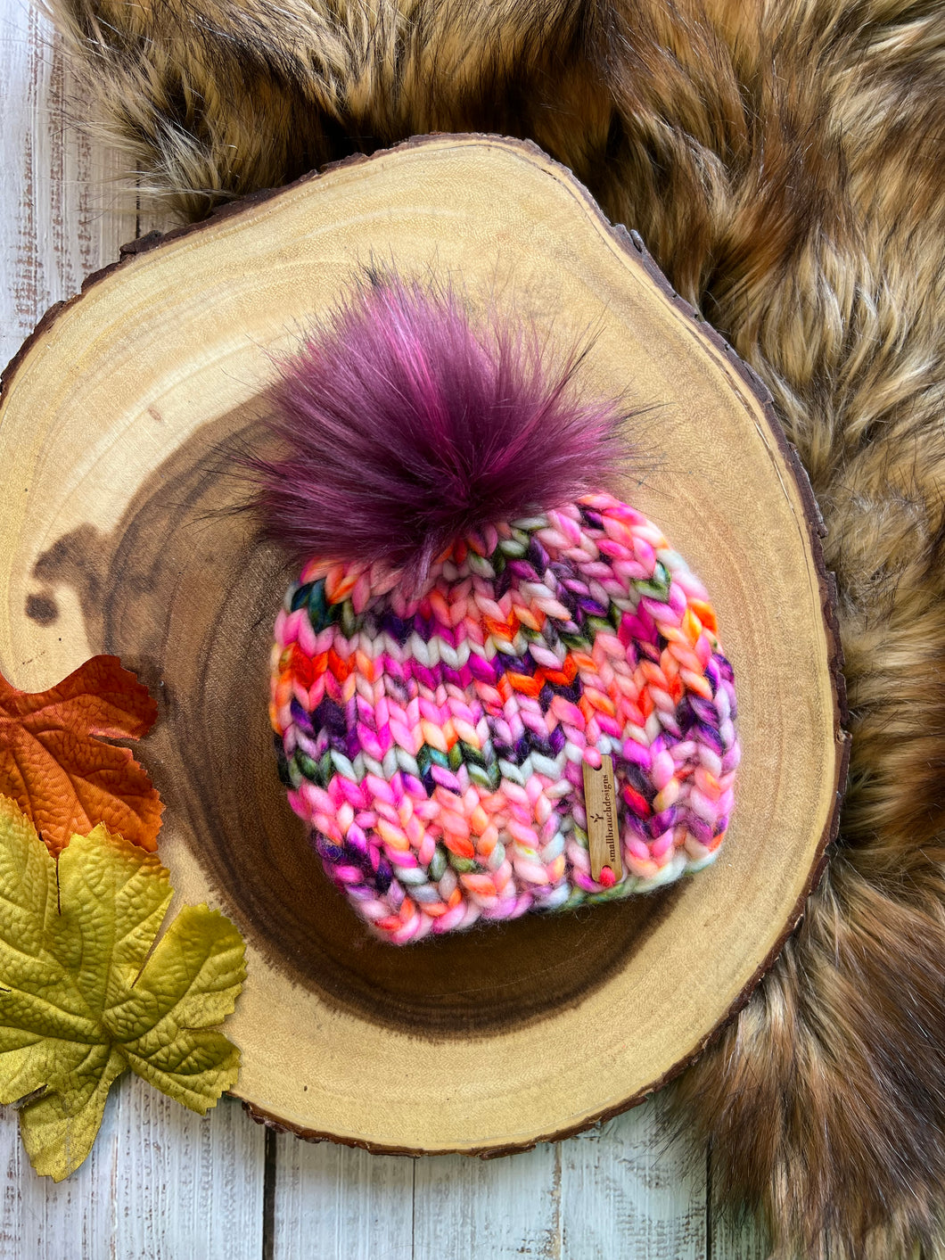 LUXURY*3-6 MONTHS - 100% Wool Knit Hat