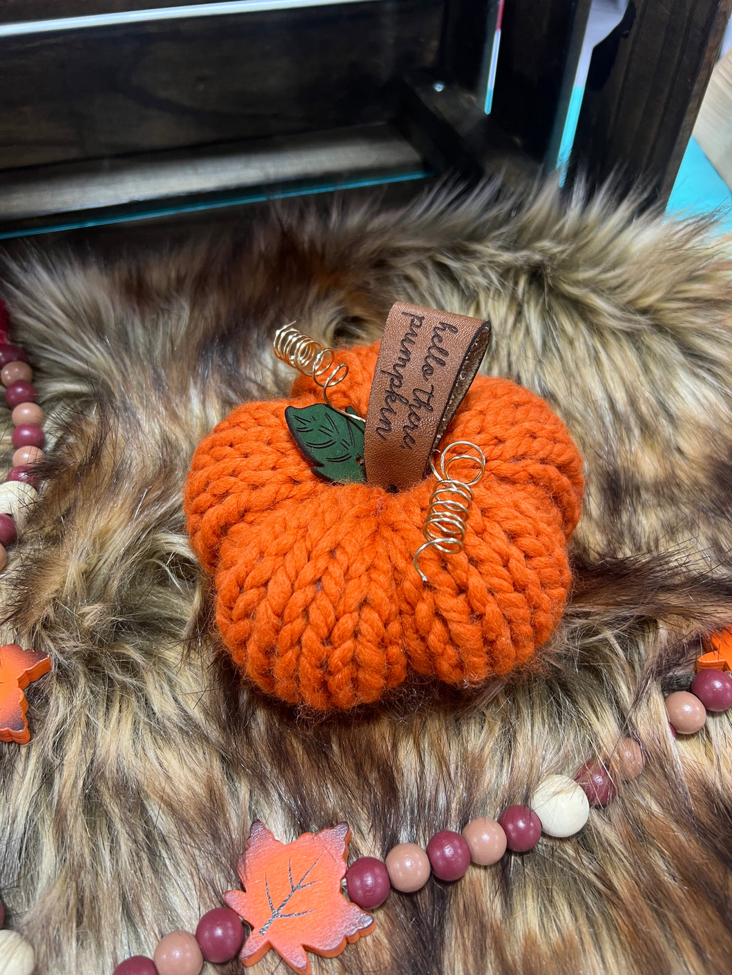 Knit Pumpkin - Small