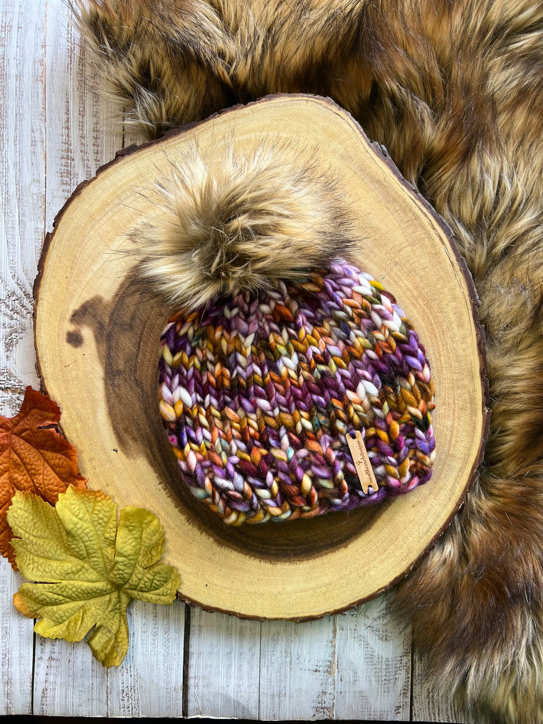 LUXURY*6-12 MONTHS - 100% Wool Knit Hat