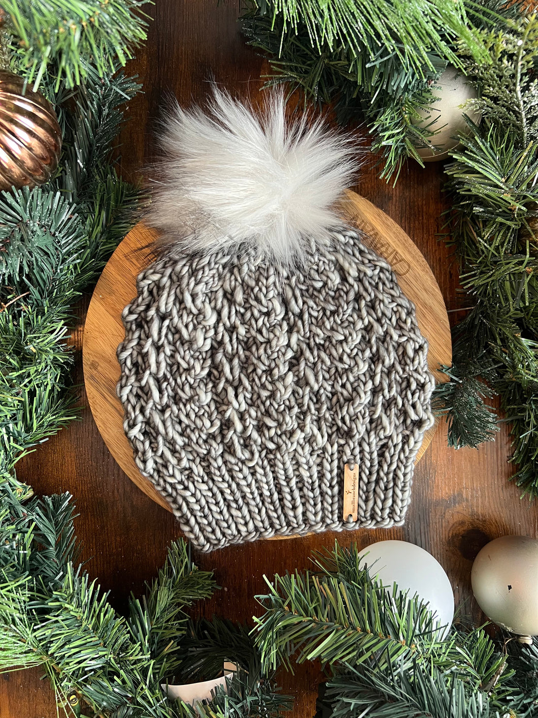LUXURY*ADULT- Hand-Dyed 100% Merino Wool Knit Hat- Sifton Toque