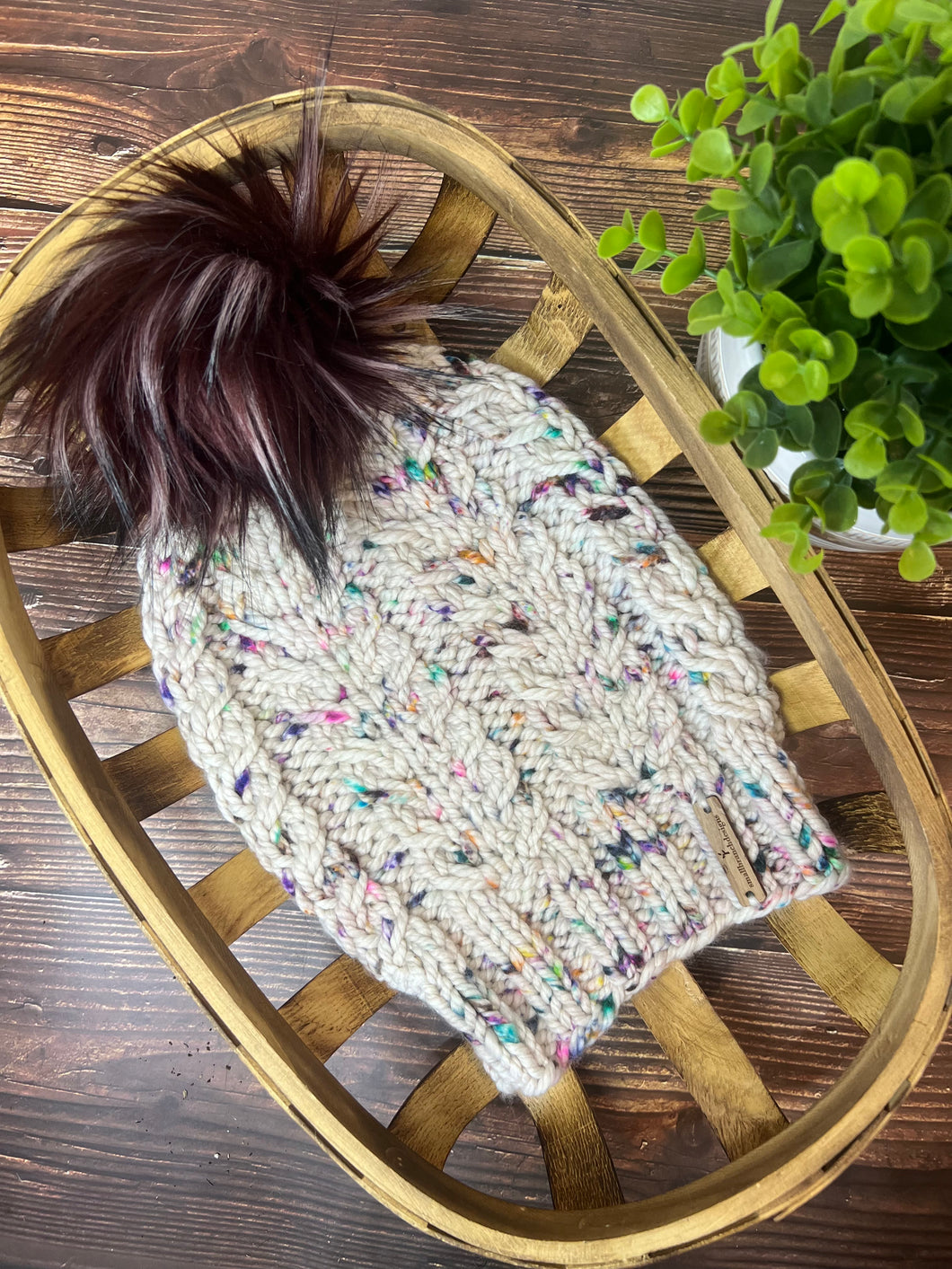 LUXURY*ADULT- Hand-Dyed 100% Merino Wool Knit Hat- Land O’Lupine Beanie