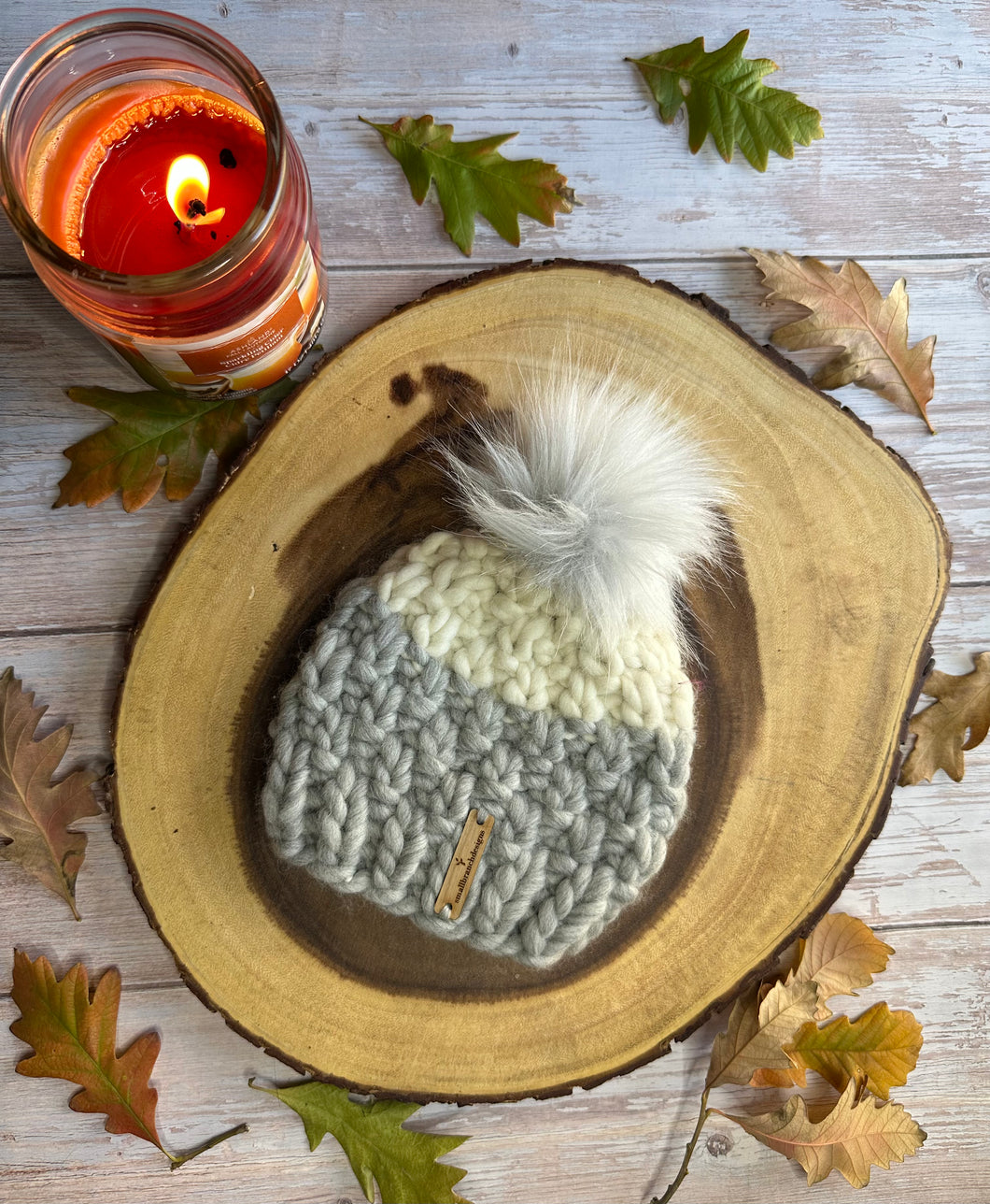 LUXURY*3-6 MONTHS - 100% Wool Knit Hat