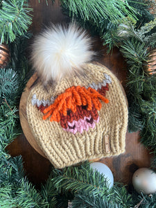 CLASSIC*ADULT - Knit Highland Cow Hat