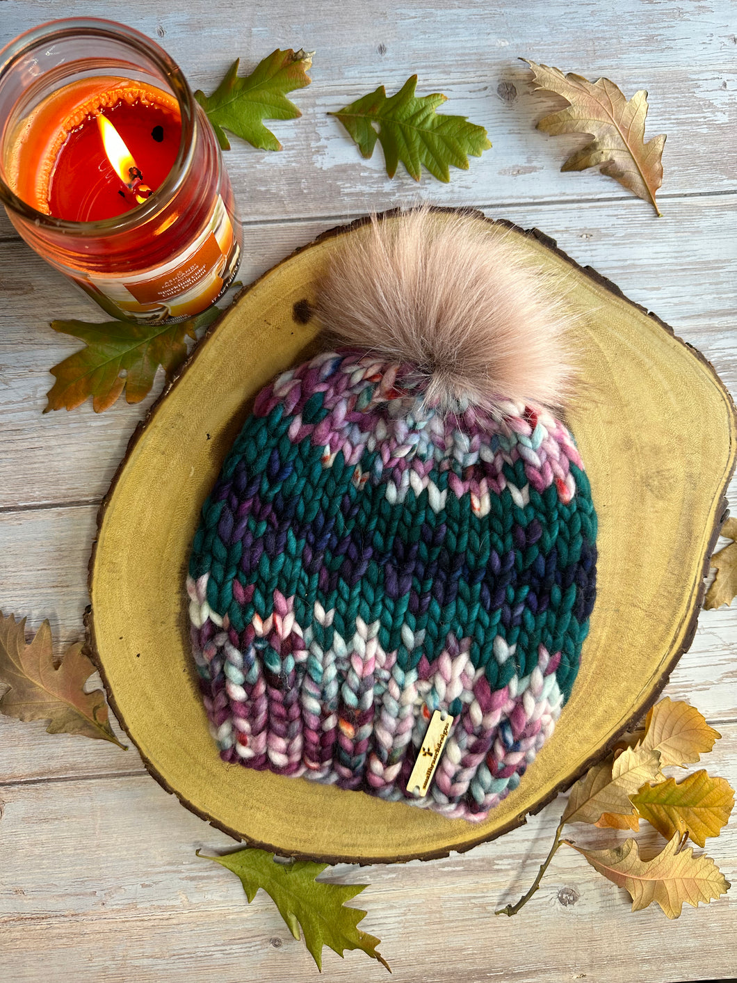 Child 100% Wool Knit Hat - Palindrome Beanie