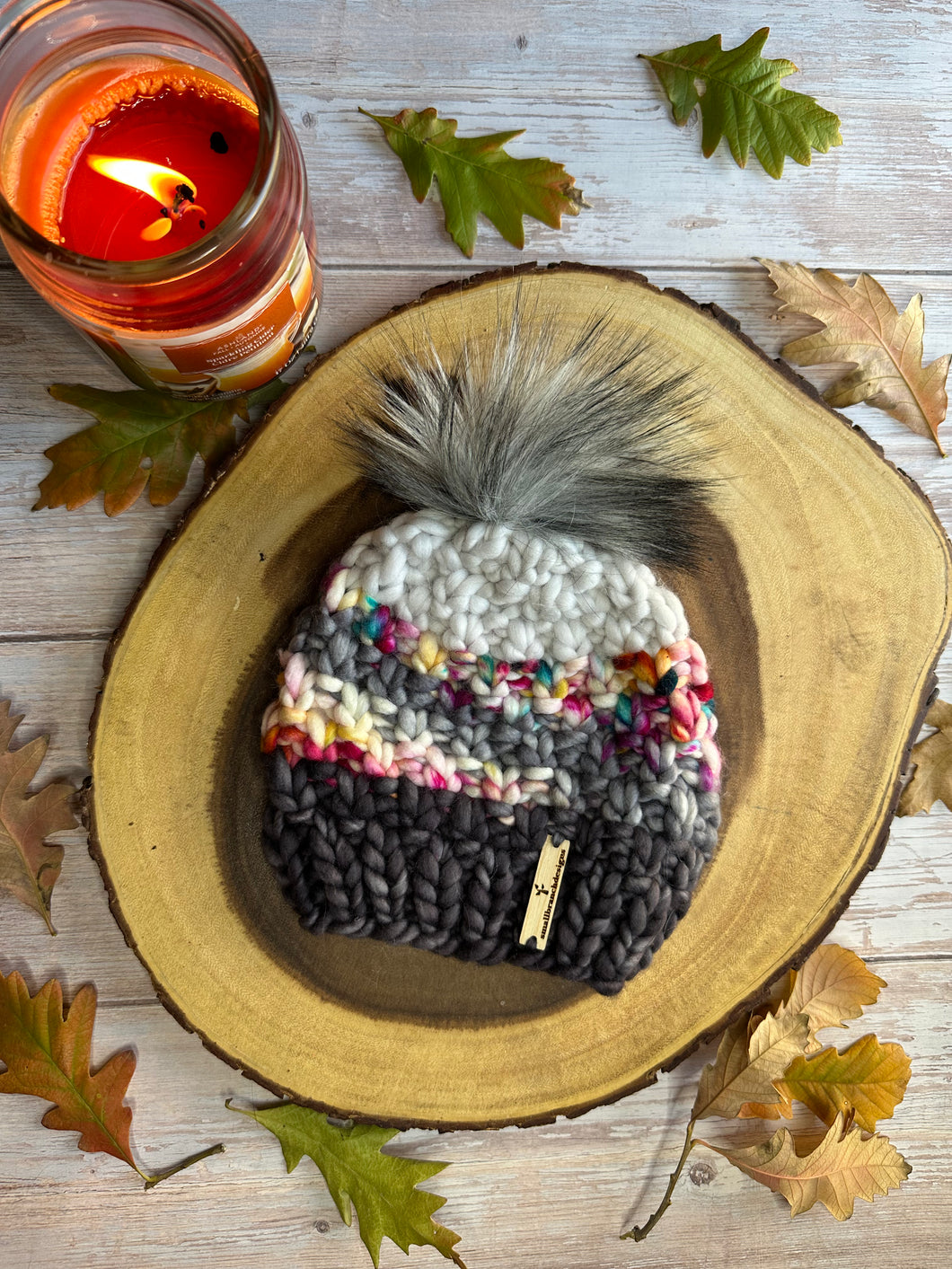 LUXURY*6-12 MONTHS - 100% Wool Knit Hat
