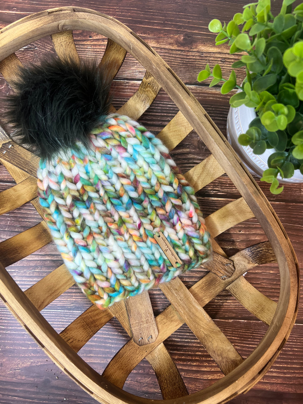 LUXURY-Toddler Hand-Dyed 100% Wool Knit Hat
