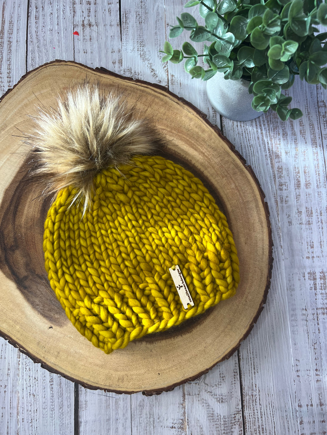 LUXURY*6-12 MONTHS - 100% Wool Knit Hat
