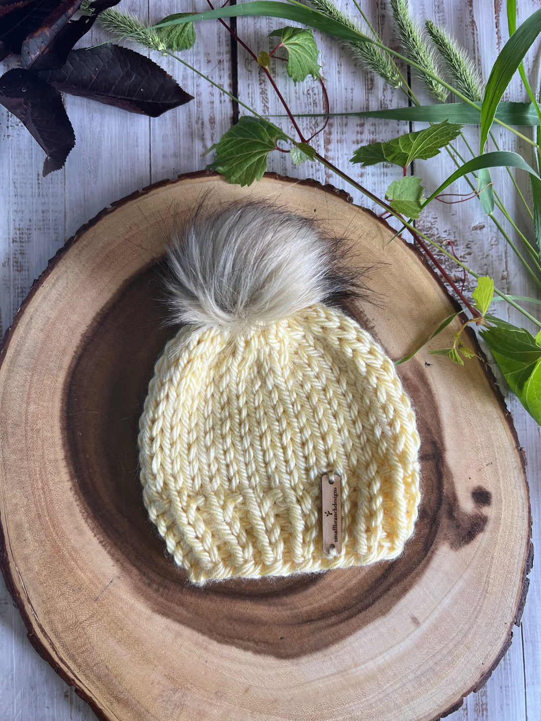 CLASSIC* 3-6 Months Knit Baby Hat