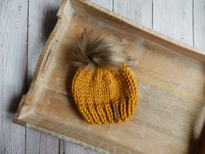 CLASSIC* 3-6 MONTHS - Knit Baby Hat