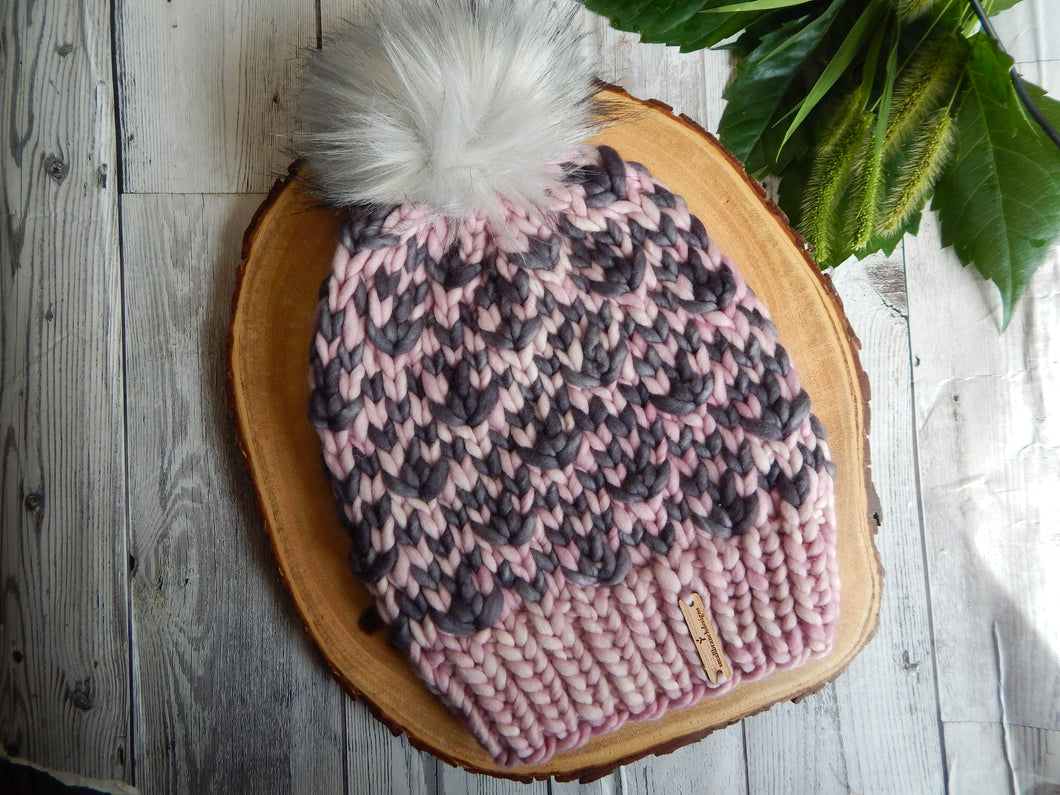 LUXURY*ADULT- Hand-Dyed 100% Merino Wool Knit Hat- The Duchess Beanie