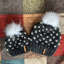 Load image into Gallery viewer, Mommy and Me Knit Hats - Snow Fall
