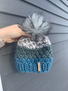LUXURY*6-12 MONTHS -100% Wool Baby Hat