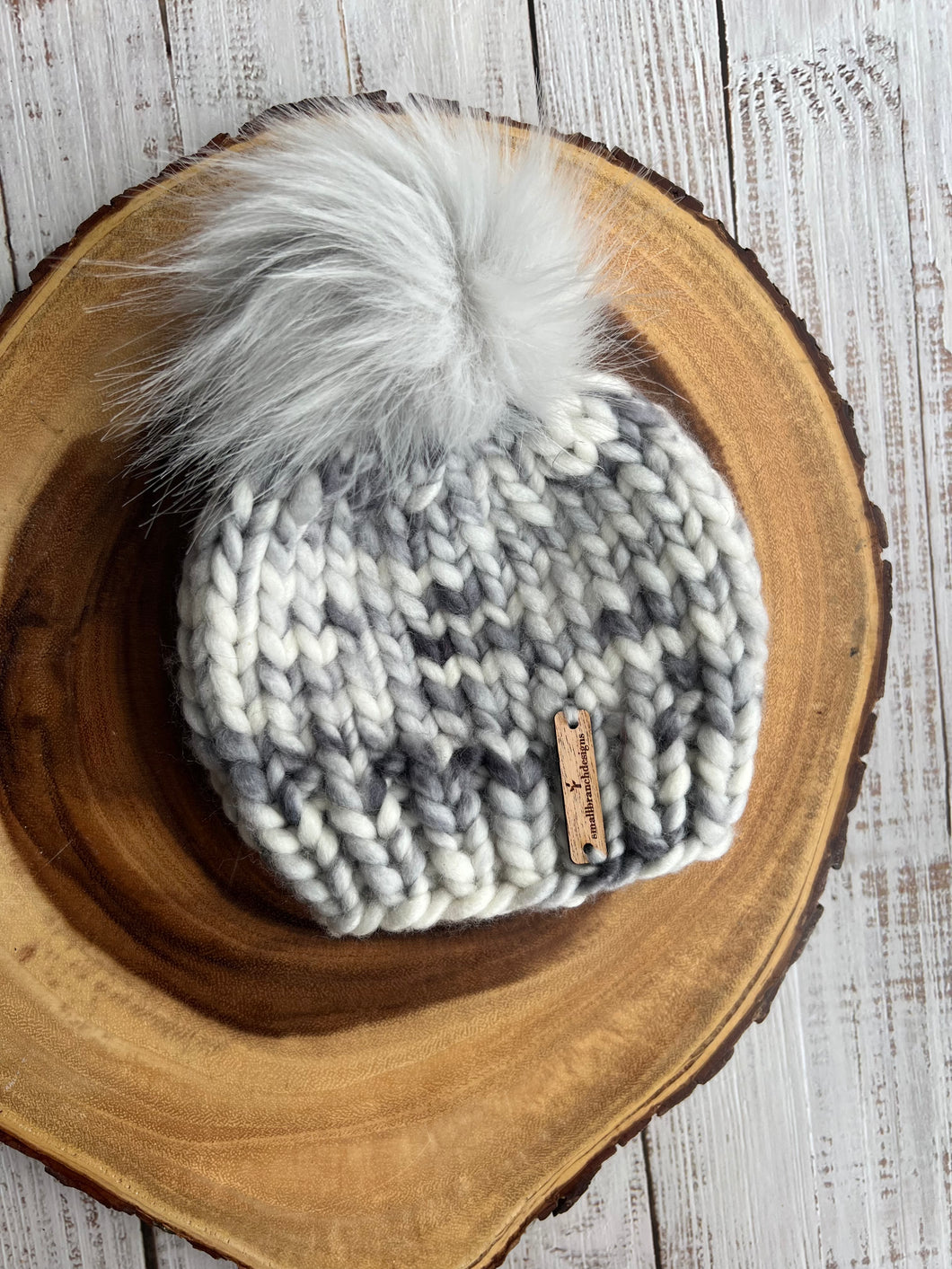 LUXURY*3-6 MONTHS - 100% Wool Knit Hat