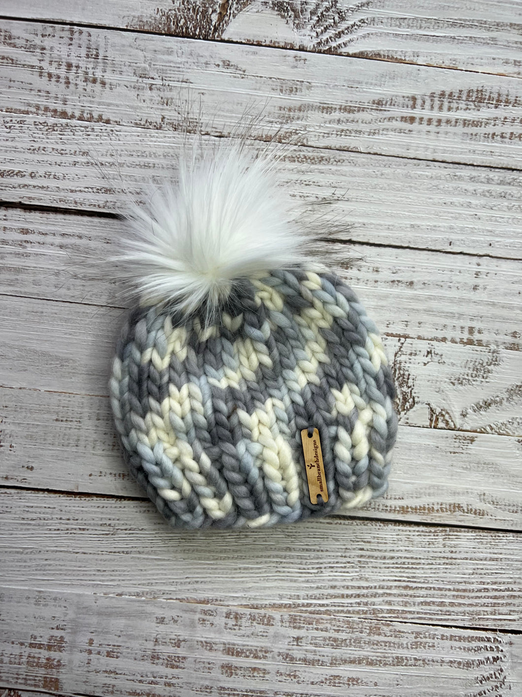 LUXURY*3-6 MONTHS - 100% Wool Knit Hat