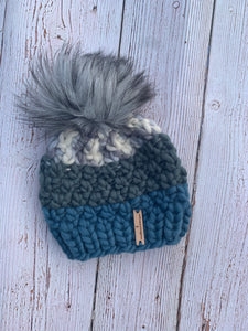 LUXURY*6-12 MONTHS -100% Wool Baby Hat